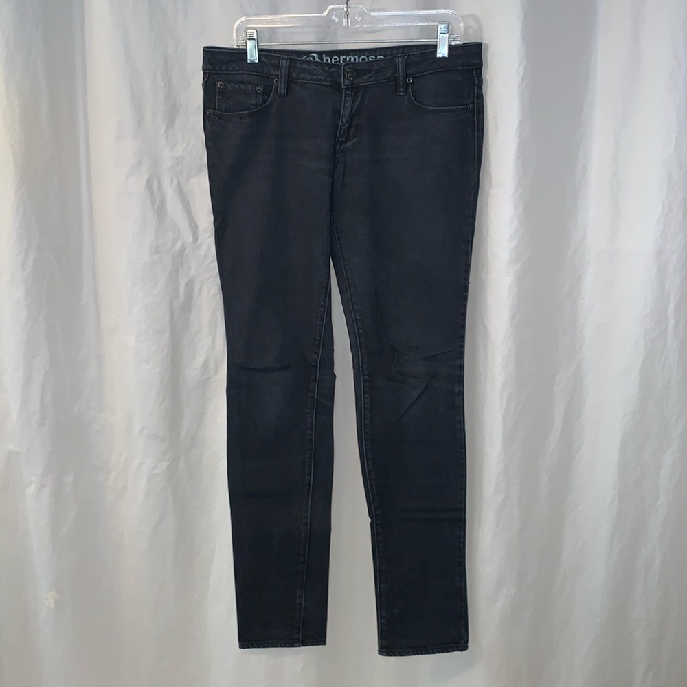 EUC 9 Black Hermosa Super Skinny Bullhead 9 Regular Black Jeans Vintage Denim